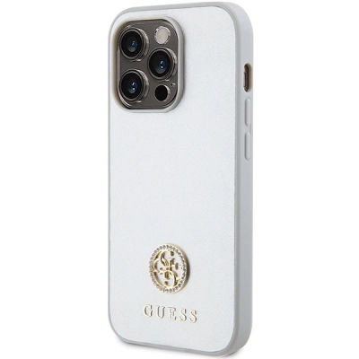 Kapsa Guess GUHCP15LPS4DG, për iPhone 15 Pro 6.1", ngjyrë argjendi