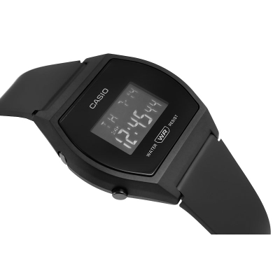 Orë dore Casio LW-204-1BEF, dixhitale, për femra, e zezë