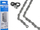Zinxhir biçiklete Shimano Deore CN-M6100, 12-shpejtëshe, me Quick Link, ngjyrë argjend
