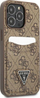 Maskë telefoni Guess GUHCP13LP4TPW për iPhone 13 Pro / 13 6.1", me xhep kartash, kafe