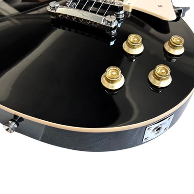 Kitarra elektrike V-tone VLP1, 4/4 39", stil Les Paul, e zezë