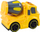 Autobot mikser betoni Lean Toys 18697, me drita edhe zëra, i verdhë