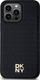 Mbulesë telefoni DKNY DKHMP14XPSHRPSK për iPhone 14 Pro Max 6.7", me MagSafe, e zezë