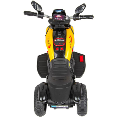 Motor elektrik për kalamoj Enero, 6V, me drita LED, i verdhë me të zi