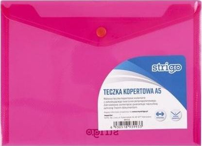 Досие Strigo Envelope Folder, A5, полипропилен, розова