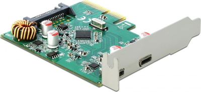 Kartë zgjeruese DeLOCK 90397, PCIe x4, 2x USB Type C, jeshile