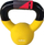 Kettlebell Sourcing YLDB13, i veshur me gomë, 4 kg, i verdhë
