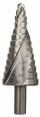 Frezë shkallë Bosch HSS Step Drill Bit, çelik HSS, për metal, argjendtë