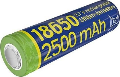 Bateri litium jon Energenie 18650, 2500mAh, 3.7V, 10C
