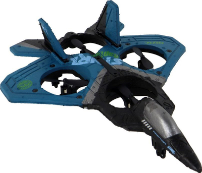Avion luftarak RC Leantoys STNRL Raptor, me drita LED, me pult, blu e errët