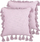 Set jastëkësh dekorativë Beliani LYNCHIS, 2 copë, 45x45cm, pambuk, rozë
