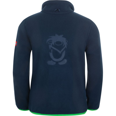 Флисово џемперче за деца TrollKids Oppdal Jacket XT Jr, со патент, со џебови, сино