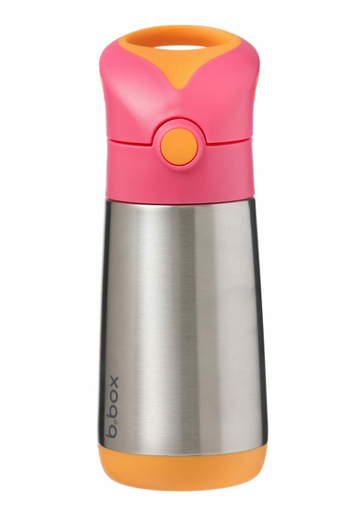 Termos për pije b.box Thermo Bottle, 350ml, me pipëz, lilac pop