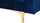 Divan këndor Aberdeen, kadife, shtrat dopio, blu navy