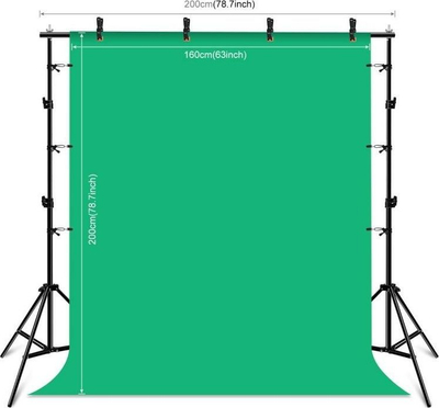 Set për montimin e sfondeve fotografike Tripod Puluz, 2 x 2 m, 3 copë