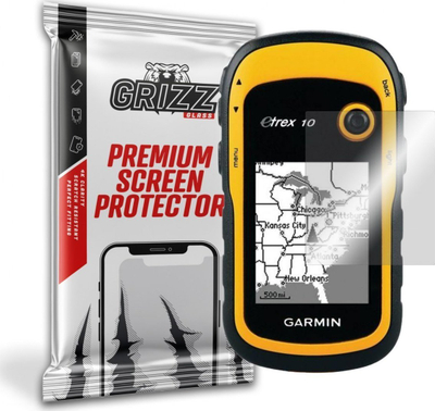 Xham mbrojtës hibrid GrizzGlass për Garmin eTrex 10, rezistent ndaj goditjeve, transparencë e lartë