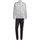 Тренерка adidas Basic 3 Stripes Fleece M IA3073, за мажи, памук полиестер, сива