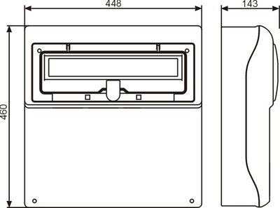 Kuti shpërndarëse Elektromet RSS-05, 18 module, IP44, shumëngjyrëshe