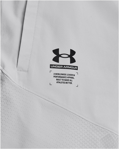 Shorta Under Armour Print Woven për meshkuj, material i lehtë, gri me print