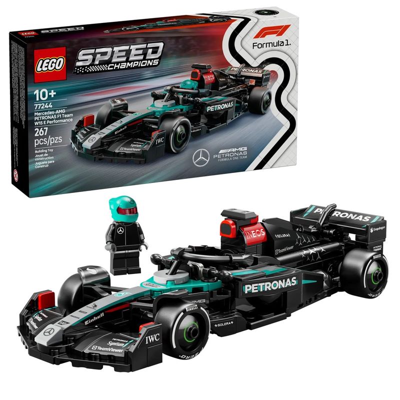 Lodër LEGO Mercedes AMG F1 Racing Car 77244, makinë garash, shumëngjyrëshe