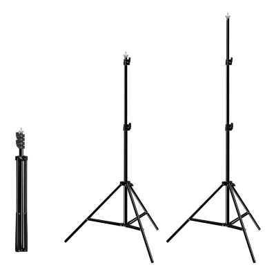Set sfondi fotografik Puluz PKT5205, stativ 2 m, pëlhurë 3x2.9 m, shumëngjyrësh