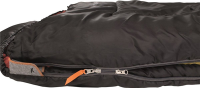 Çantë gjumi Easy Camp Nebula XL, mummy, për kamping e hiking, e zezë me të kuqe