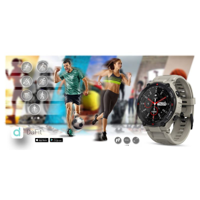Smartwatch Gravity GT7-4, ekran 1.28", Bluetooth, gri