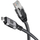 Мрежен кабел Текли USB-C во Гигабит Етернет RJ45, Cat6, 1m, црн