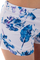 Shortse për femra Color Pleasure, S / XS, të bardha / kaltërta