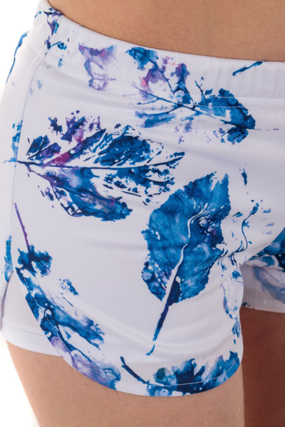 Shortse për femra Color Pleasure, S / XS, të bardha / kaltërta