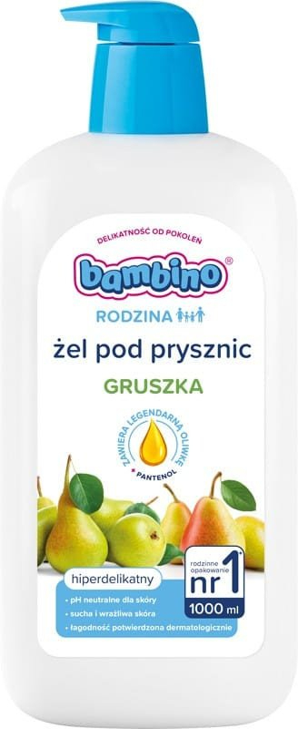 Xел за туширање Bambino Family, круша, 1000ml