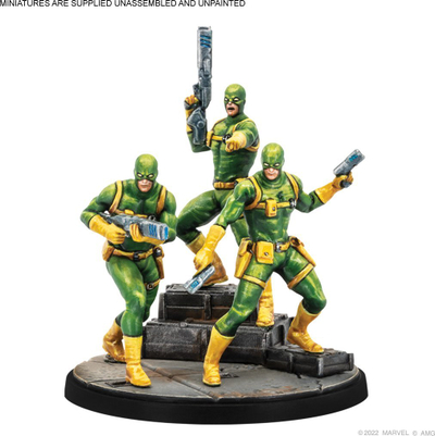 Zgjerim loje Atomic Mass Games Marvel Crisis Protocol Red Skull and Hydra Troops, miniatura, shqip