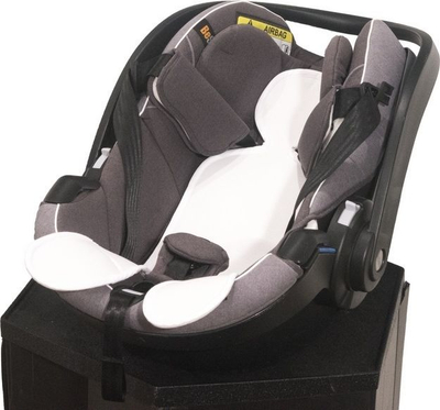 Shtresë kundër djersës për sediljen e makinës Kuli-Muli, 0-13 kg, e bardhë