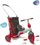 Трицикл за деца smarTrike Smart &amp; Go, 5 во 1, со родителска рачка, сив со црвена