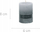 Qiri dekorativ Home Styling Collection Dip Dye, 8 cm, gri