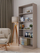 Raft librash Clay BOOKCASE, 80 cm, 4 rafte, ngjyrë argjile