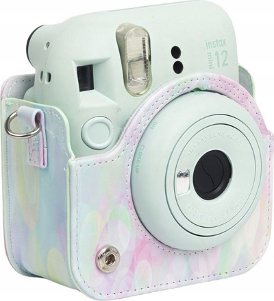 Çantë mbrojtëse LoveInstant për Fujifilm Instax Mini 12, model Soap Bubbles, me rrip