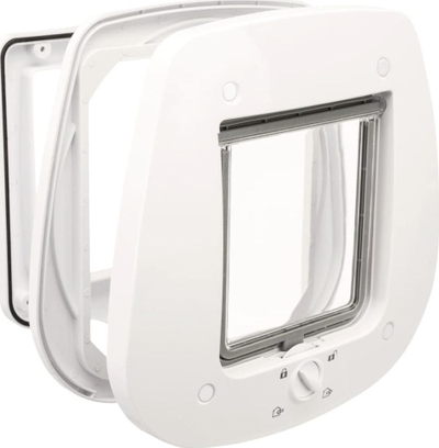 Derë maceje Trixie Cat Door Flap, 27x26 cm, plastike, e bardhë