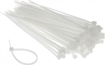 Lidhëse kabllosh Cable Tie OPC 150x3.5, 100 copë, najlon, të bardha