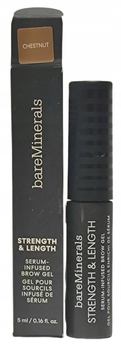 Xhel за веѓи BareMinerals Strength & Length, боја Chestnut, вегански