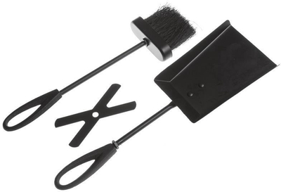 Set veglash oxhaku Flammifera 54B-A, 2 pjesë, metal, i zi