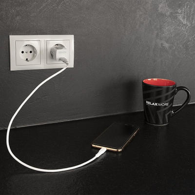 Karikues USB C Lindy 20W GaN, një port, i bardhë