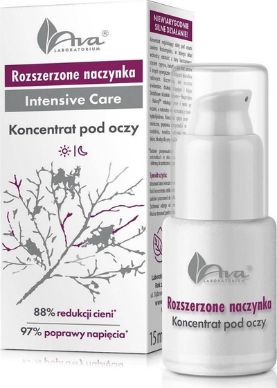 Krem për sy Ava Dilated Capillaries Eye Concentrate, 15ml, për kapilarë të zgjeruar