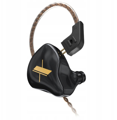 Kufje in ear KZ EDX, monitor skene IEM, 3.5mm, të zeza