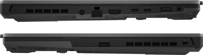 Laptop ASUS TUF Gaming A15, 15.6" 144 Hz, AMD Ryzen 9 8945HS, 16 GB RAM, 512 GB SSD, NVIDIA GeForce RTX 4070, i zi dhe i hirtë
