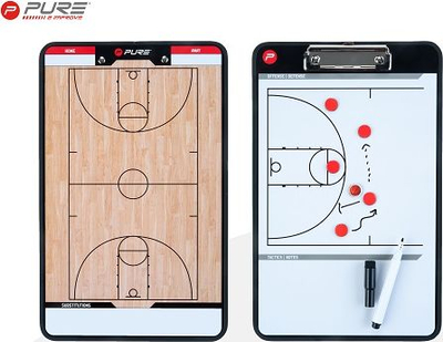 Tabla taktike basketbolli Pure2Improve P2I Coachboard, magnetike, 35 x 22 cm, shumëngjyrëshe