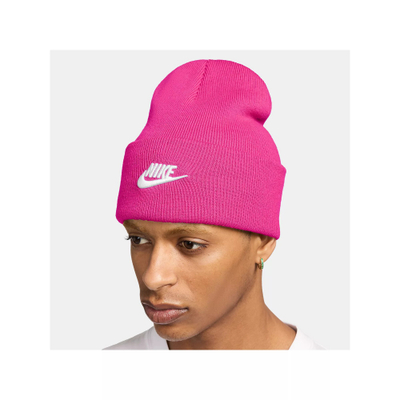 Kape dimri Nike Peak Futura Classic Beanie, një përmasa, rozë, me të bardhë