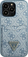 Kapak telefoni Guess 4G Triangle për iPhone 13 Pro Max, hardcase, me xhep kartash, blu