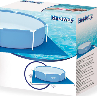Tapet pishine Bestway 58000, 274 x 274 cm, i kaltër