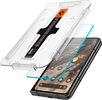 Xham mbrojtës Spigen Glas tR EZ Fit, 2 copë, për Google Pixel Fold, transparent